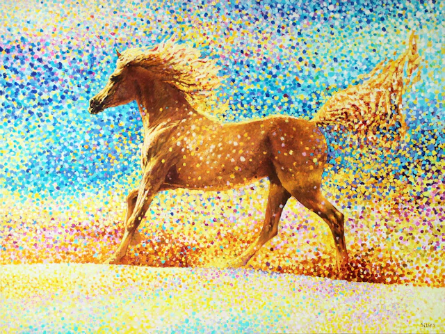 Arabia. Golden sand. Horse series. - Andrei Sitsko