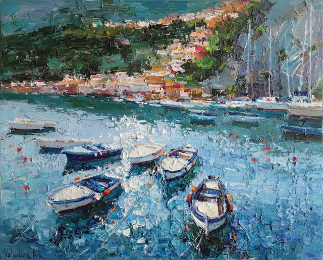 Boats in the Bay - Anastasiia Valiulina