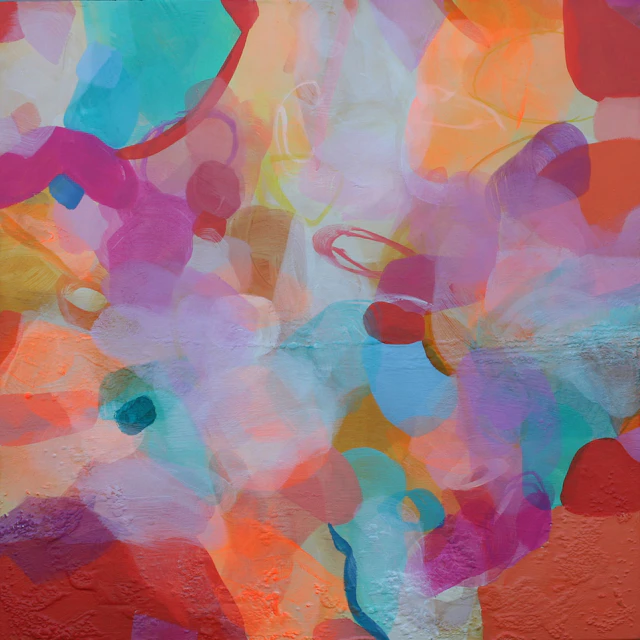 Just Within Reach Abstract 60 x 60 cm - Susan Wooler