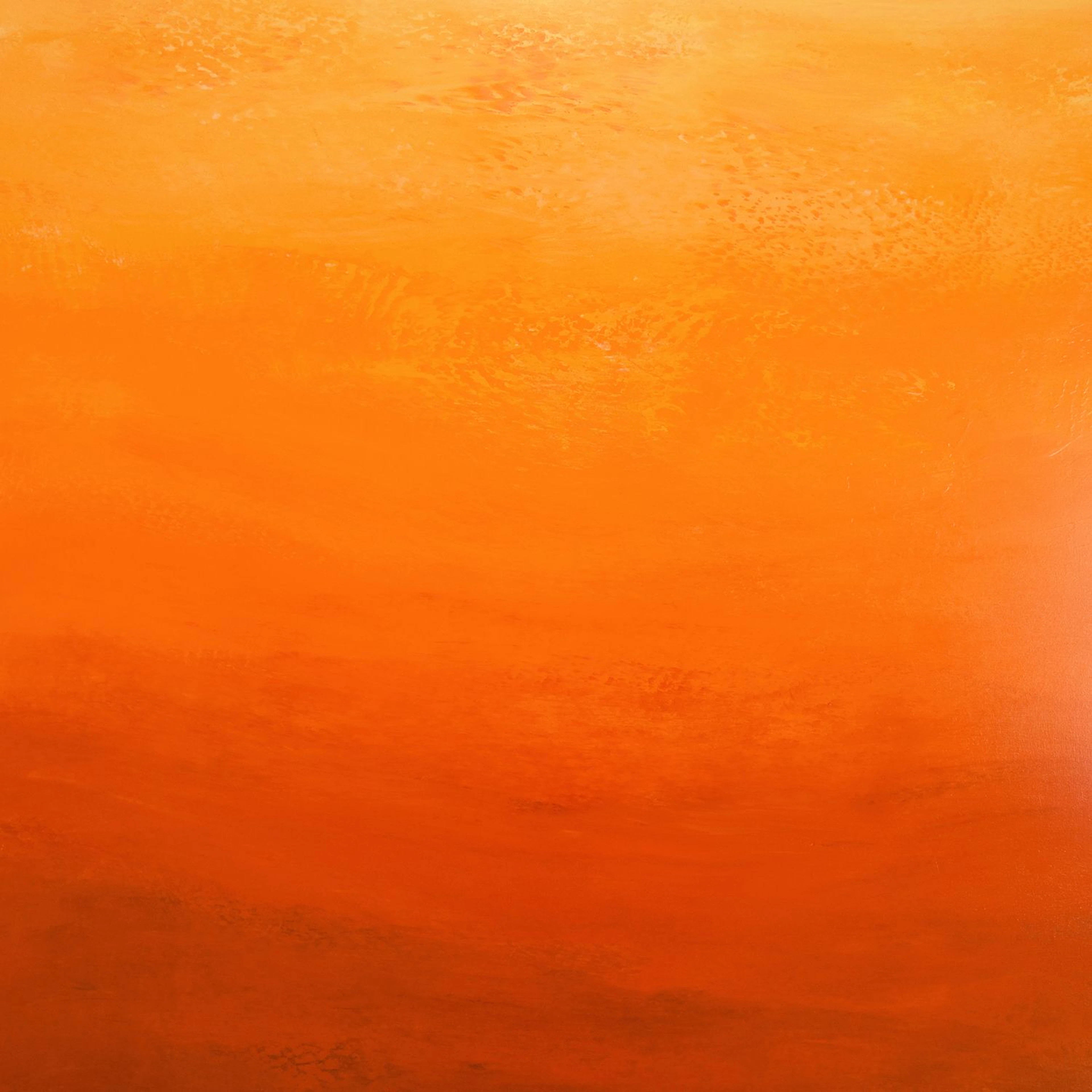 Orange Nectar - Vibrant Color Field Abstract - Suzanne Vaughan