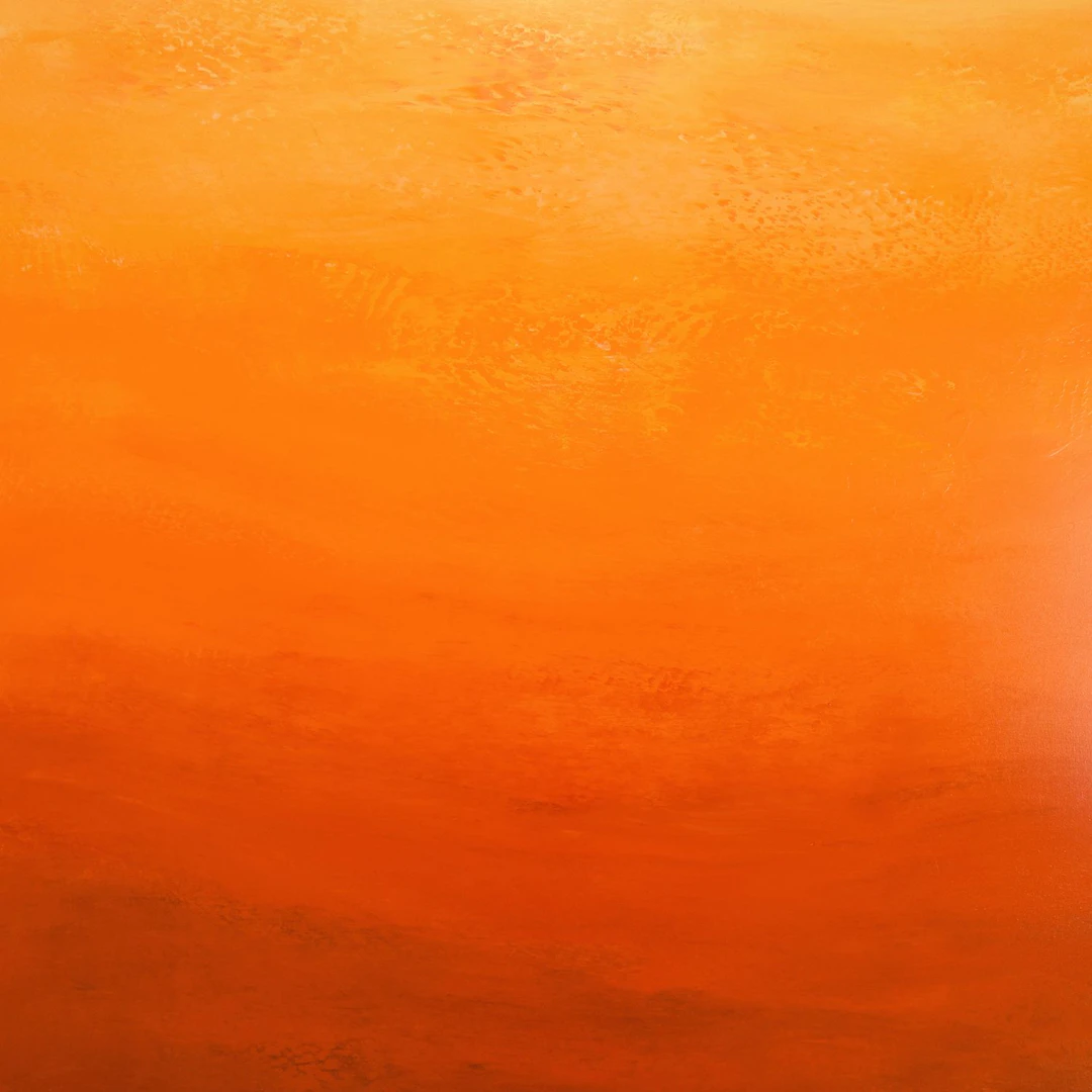 Orange Nectar - Vibrant Color Field Abstract - Suzanne Vaughan