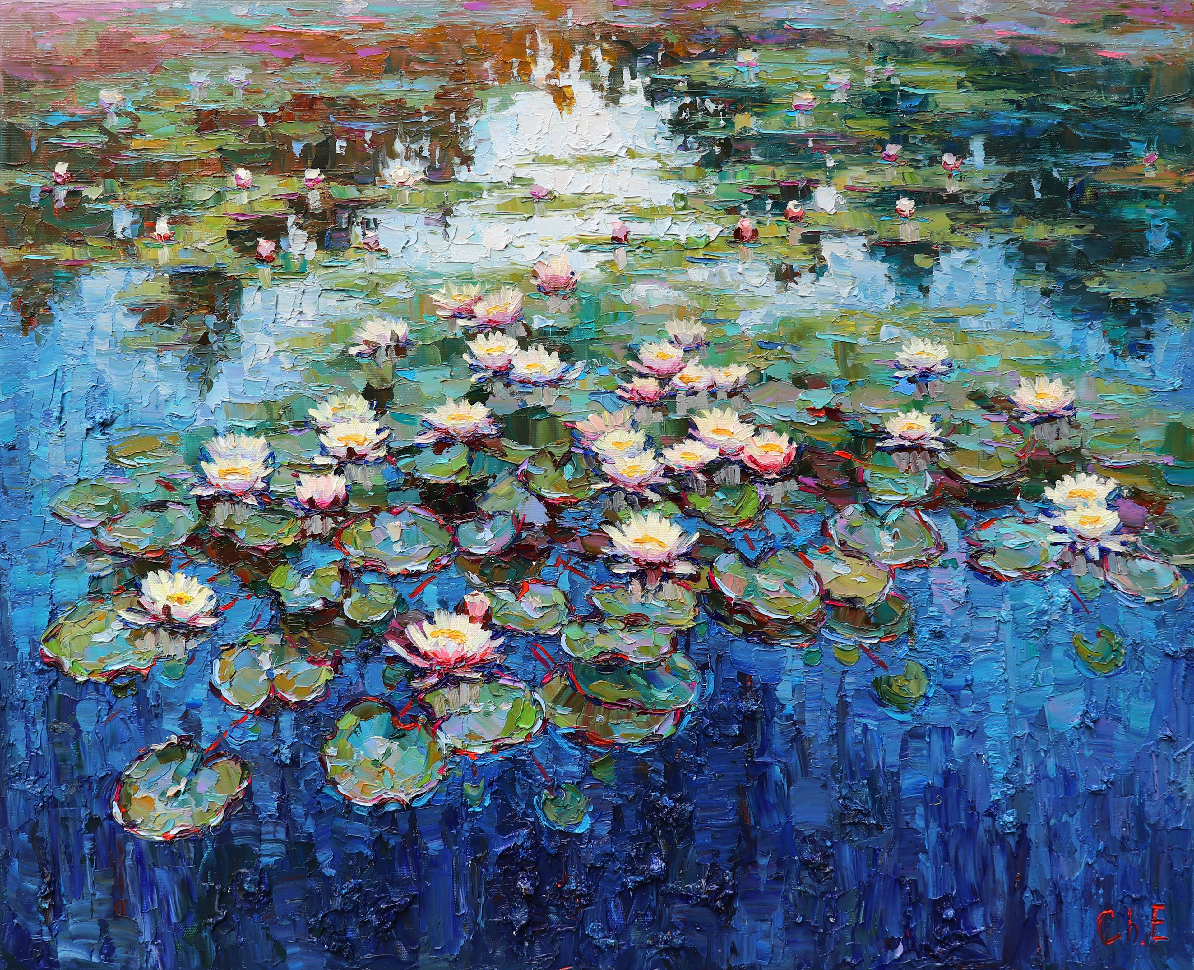 "" Water lilies"" - Evgeny Chernyakovsky