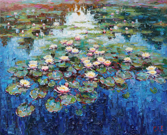 "" Water lilies"" - Evgeny Chernyakovsky