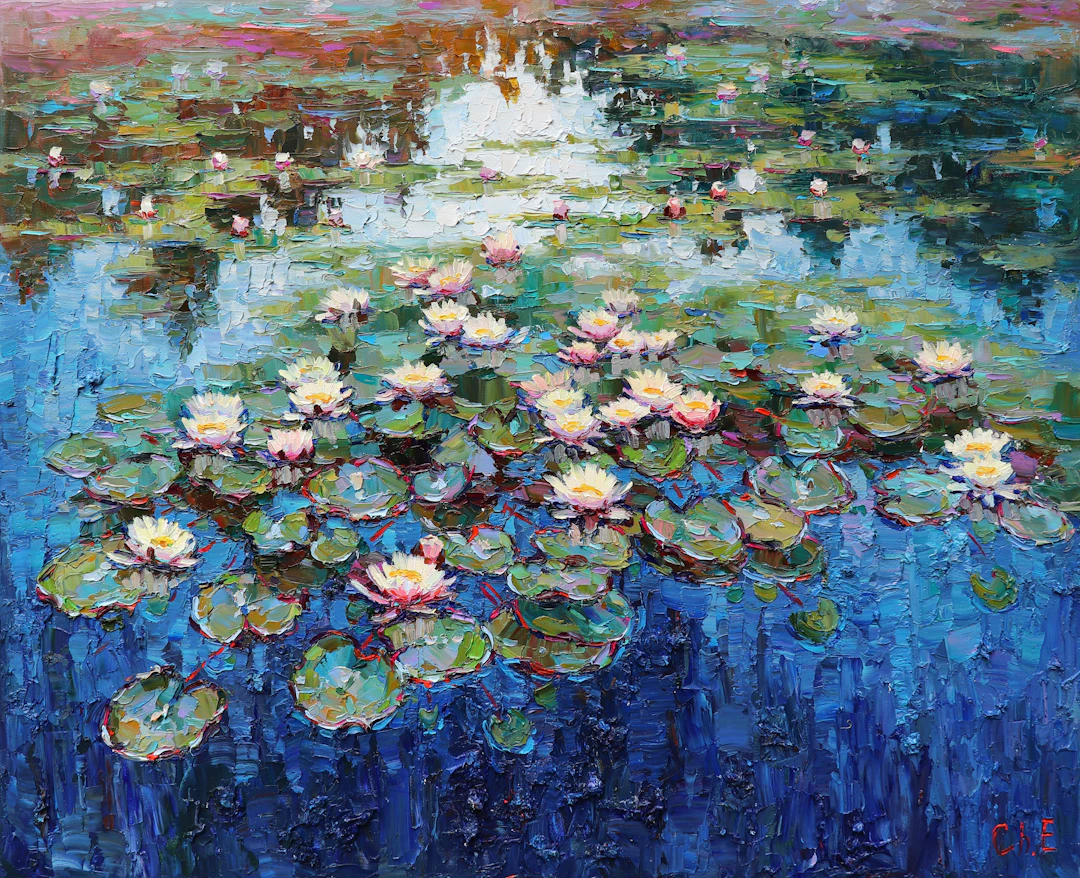 "" Water lilies"" - Evgeny Chernyakovsky