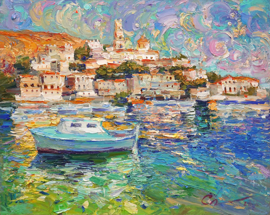 Harbor in the Breath of light - Sergei Chernyakovsky