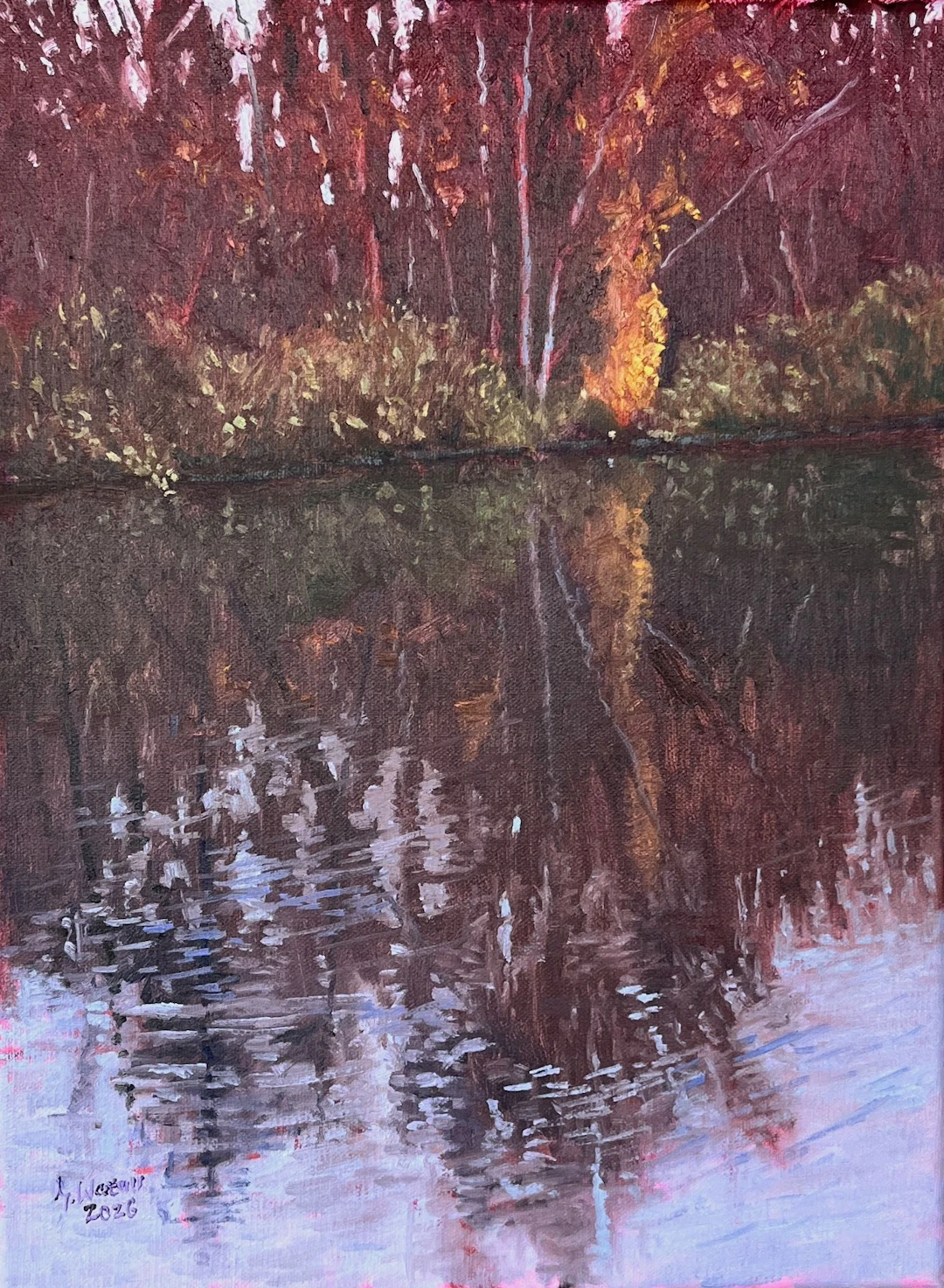 Luminous birch trees in the moor - Gary Westall