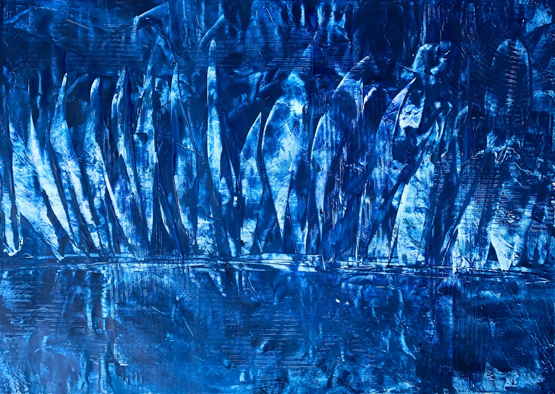 Sailing regatta no. 2329 blue abstract - Anita Kaufmann