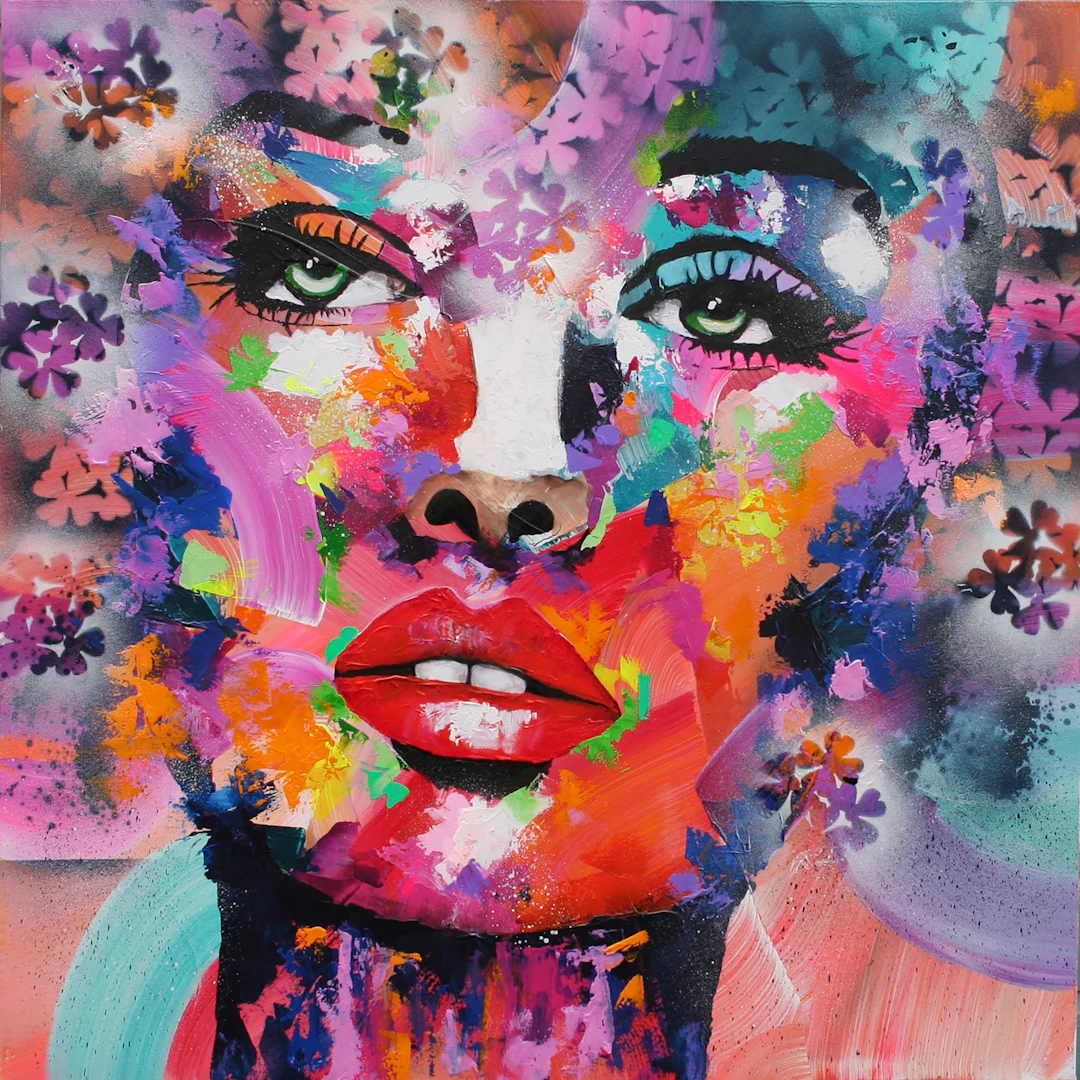 Feminine Wiles 100 x 100 cm - Susan Wooler