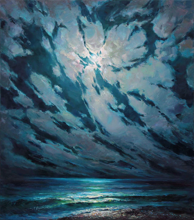 ""Cloudy night"" - Alisa Onipchenko-Cherniakovska