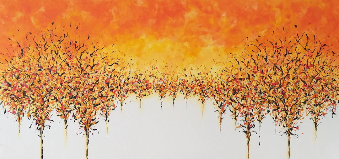 Trees at sunset 4 by M.Y. - Max Yaskin
