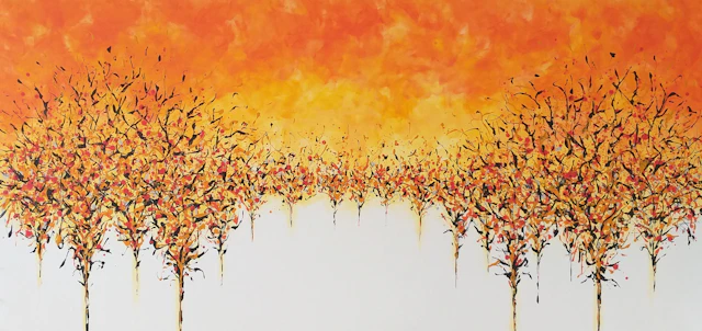 Trees at sunset 4 by M.Y. - Max Yaskin