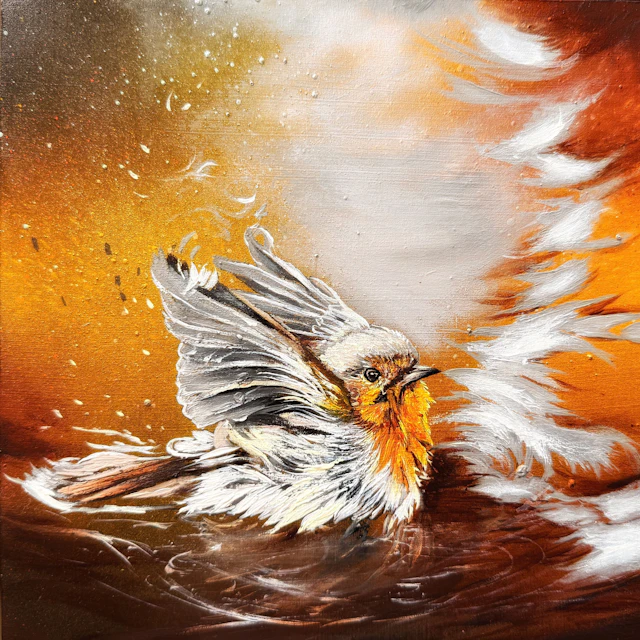 Bird #31 (robin) - Selene Art