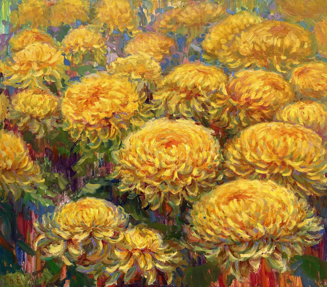 ""Bouquet of yellow flowers"" - Evgeny Chernyakovsky