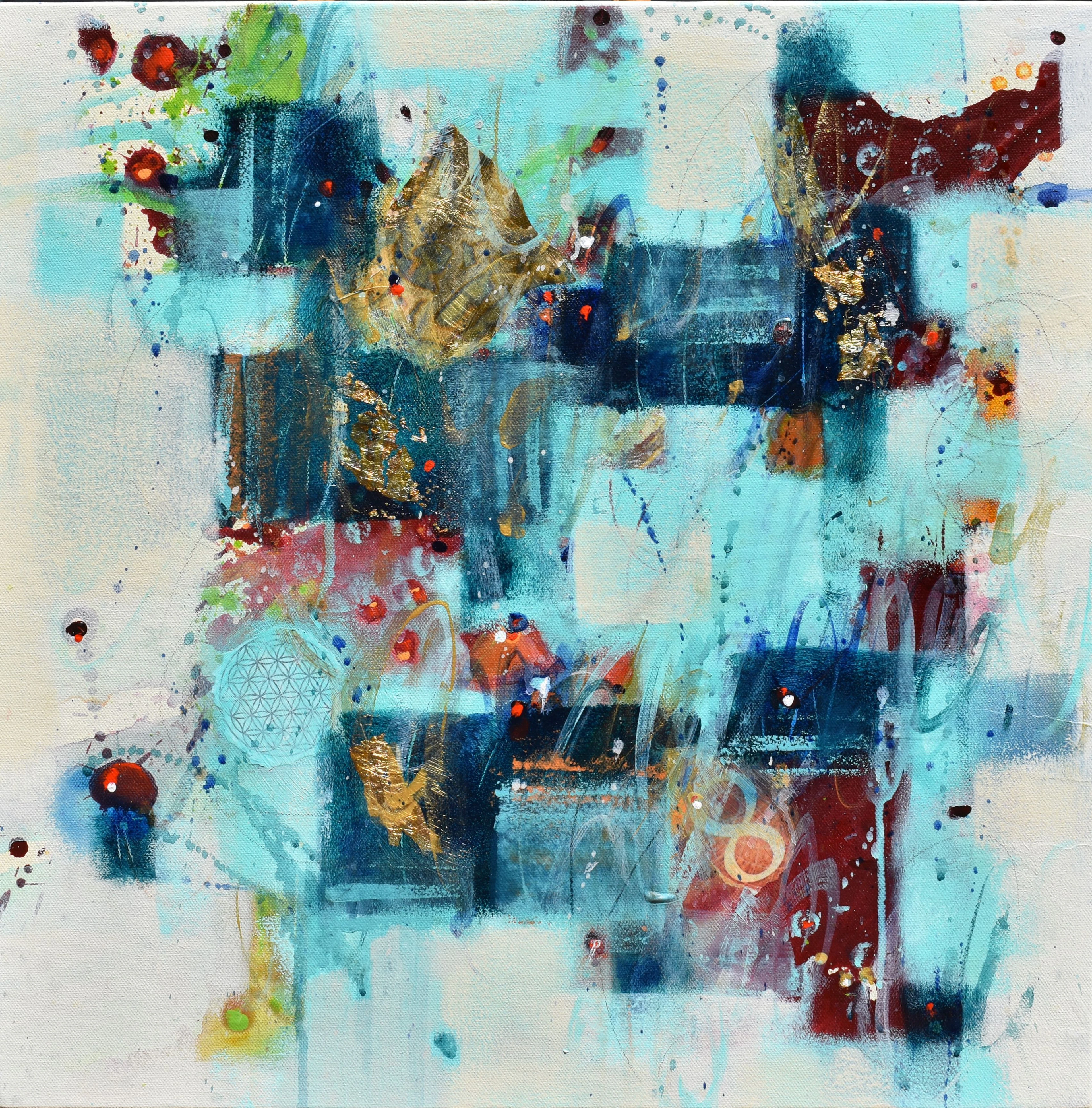Infinite Moments - Abstract art - 20 x 20 IN - Cynthia Ligeros