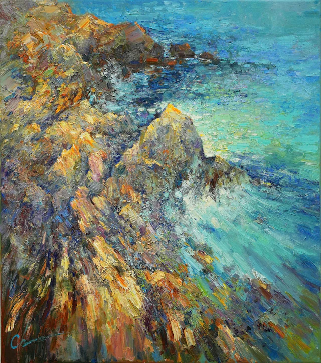 Rocky shore - Sergei Chernyakovsky