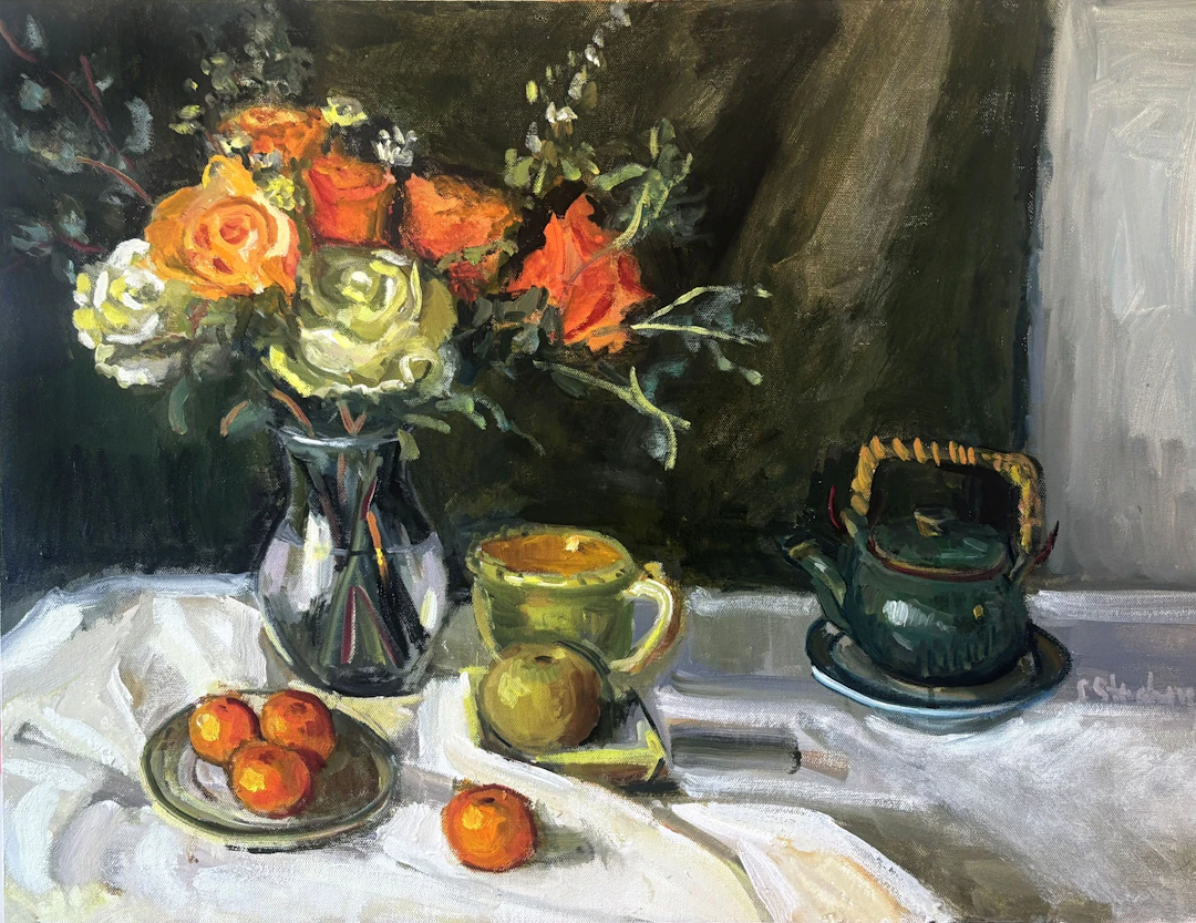 Birthday Roses and Cuties - Carol Steinberg