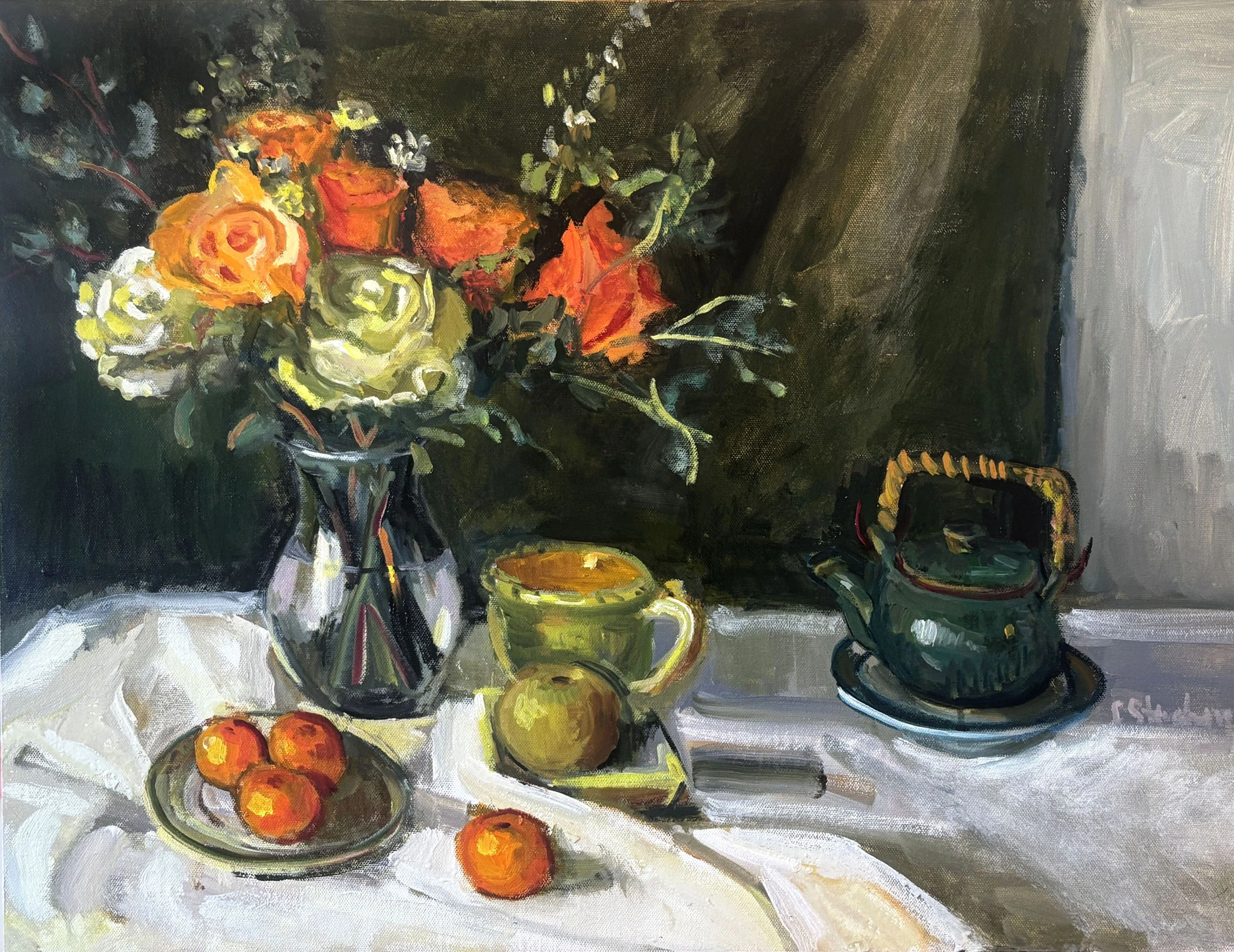 Birthday Roses and Cuties - Carol Steinberg