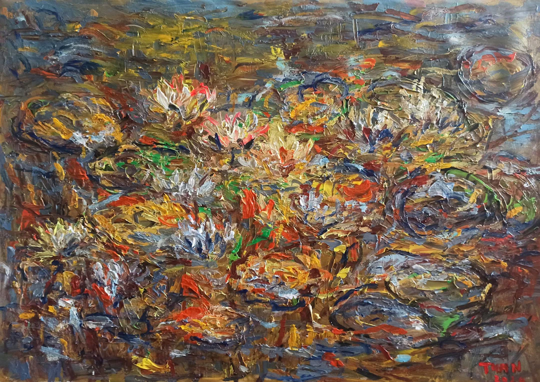 Blooming lotus pond - LE ANH TUAN