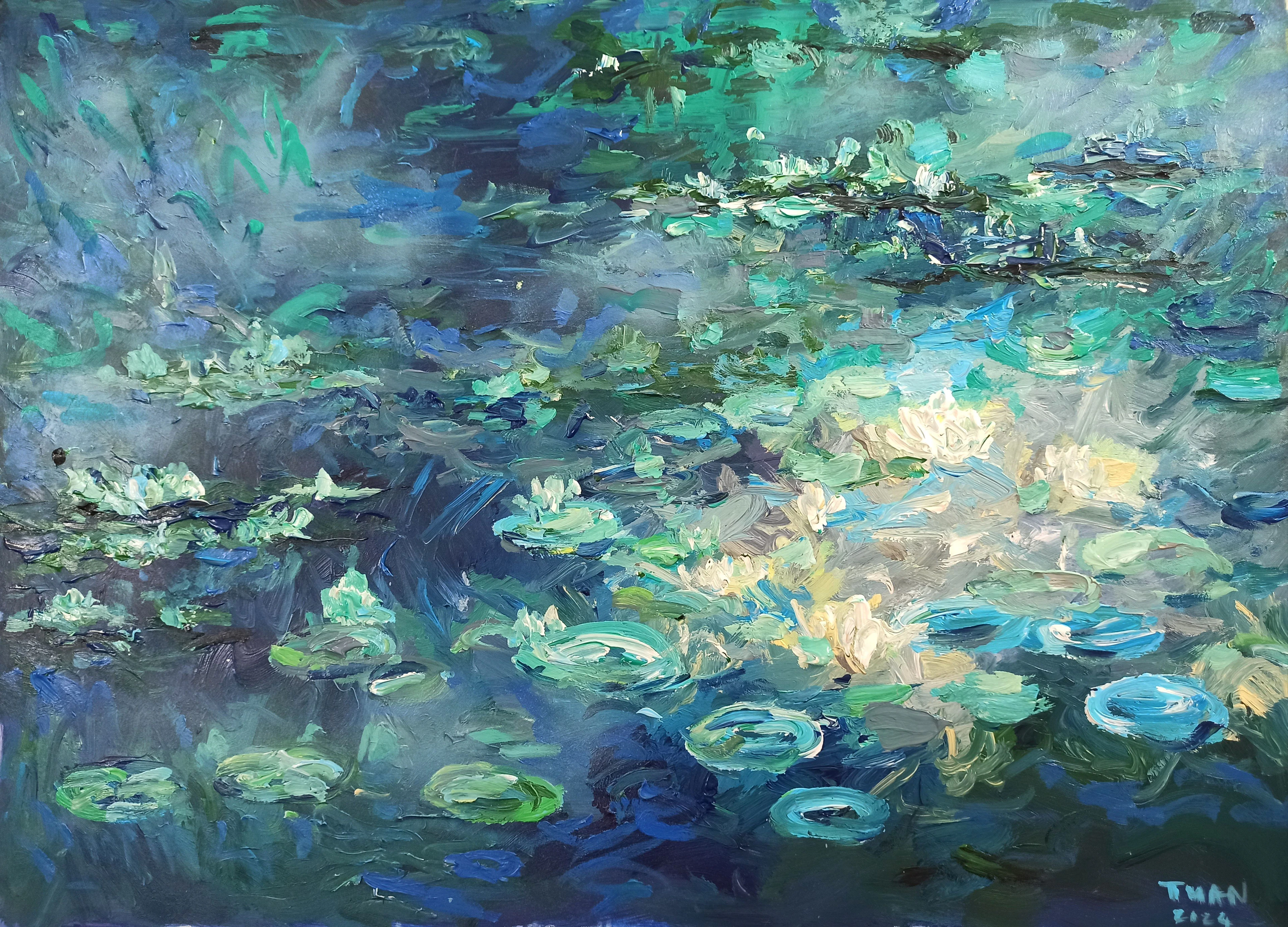 Blooming lotus pond - LE ANH TUAN