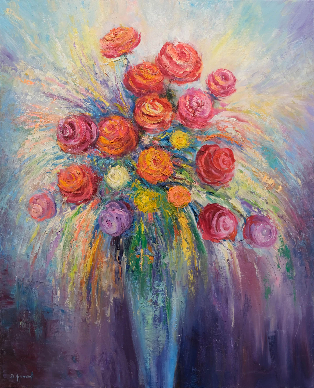 Vase of Roses - Behshad Arjomandi