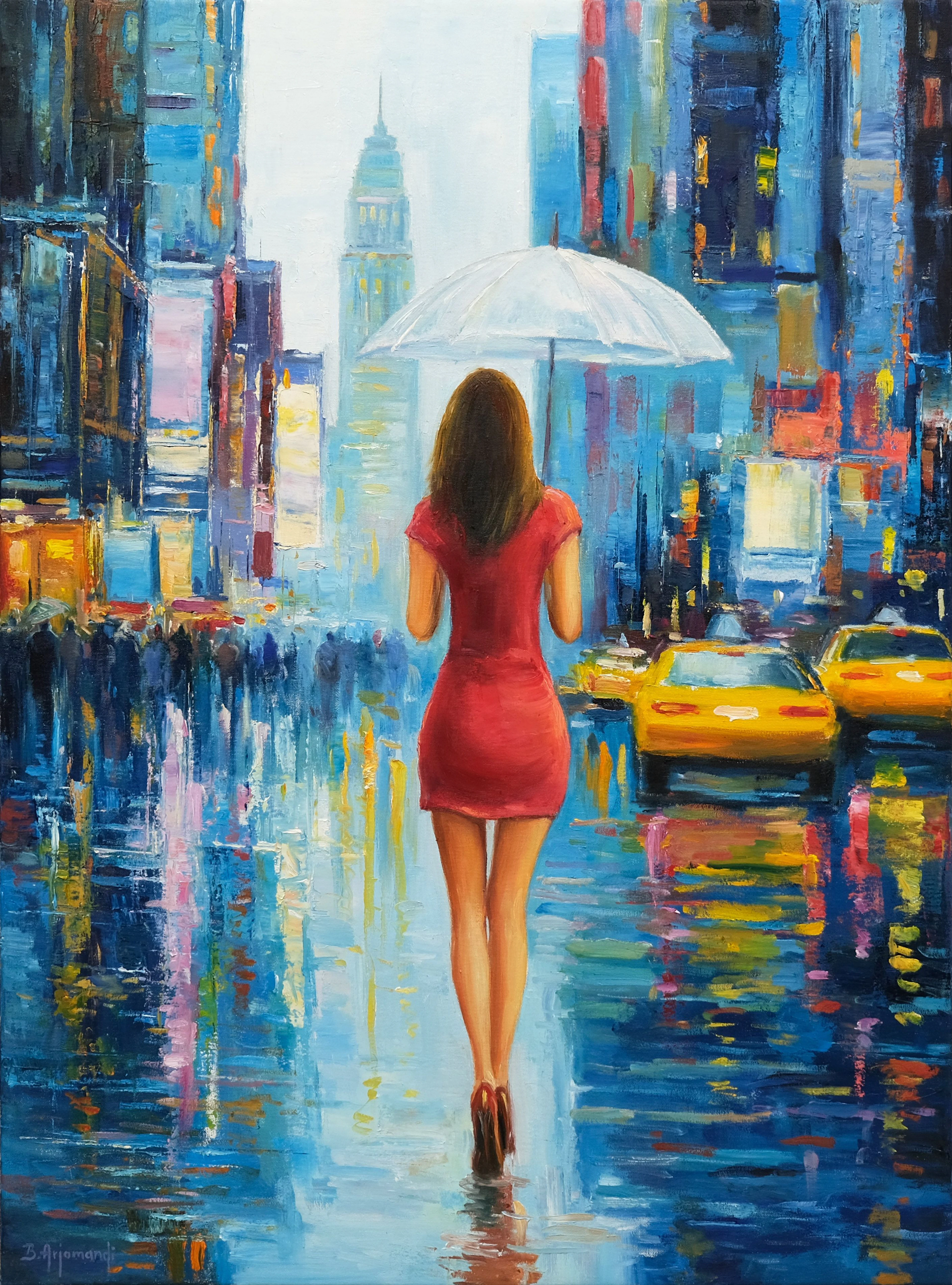 She Walks Through Manhattan - Behshad Arjomandi