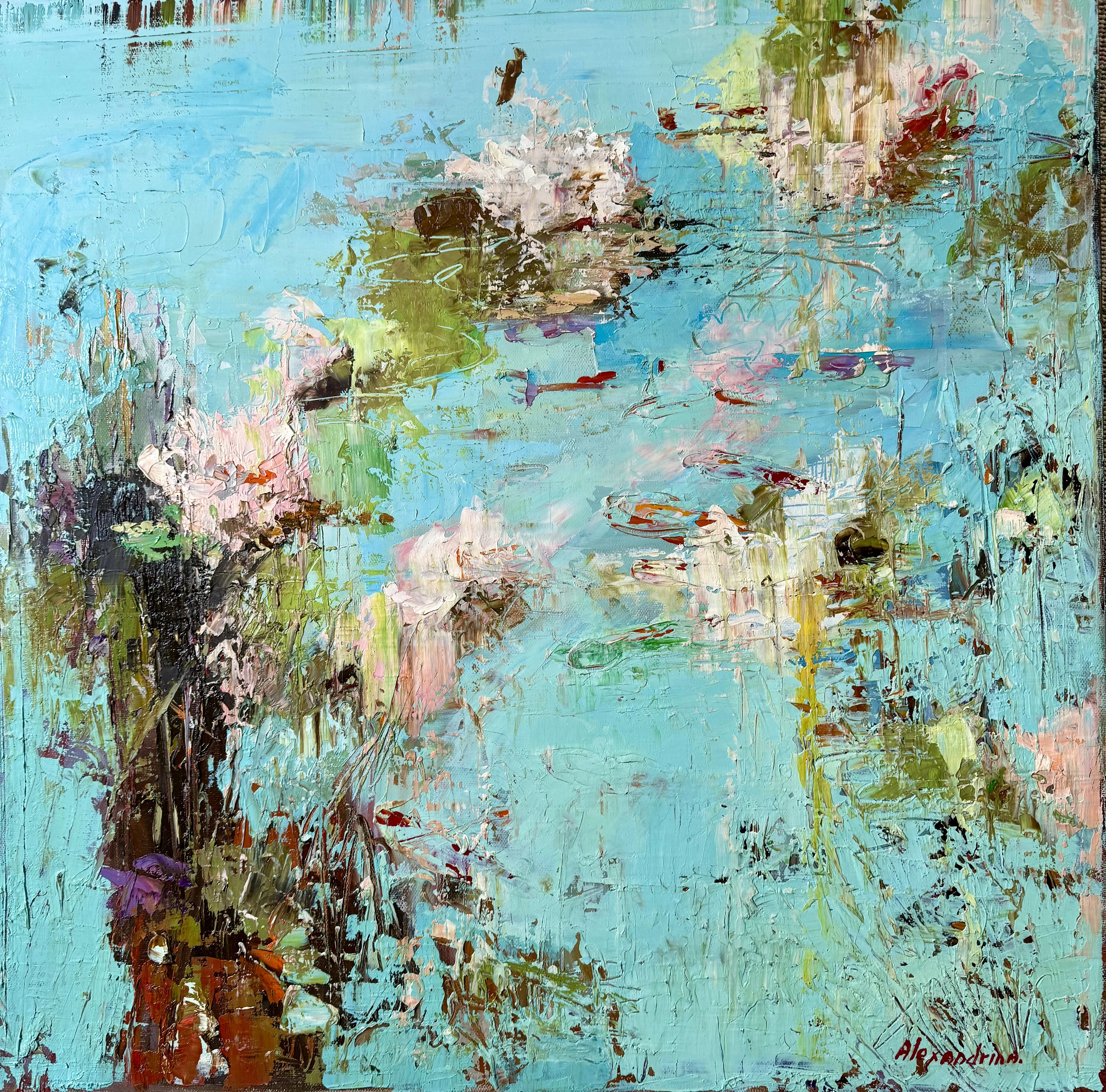Water Lilies. Blue. - Irina Alexandrina