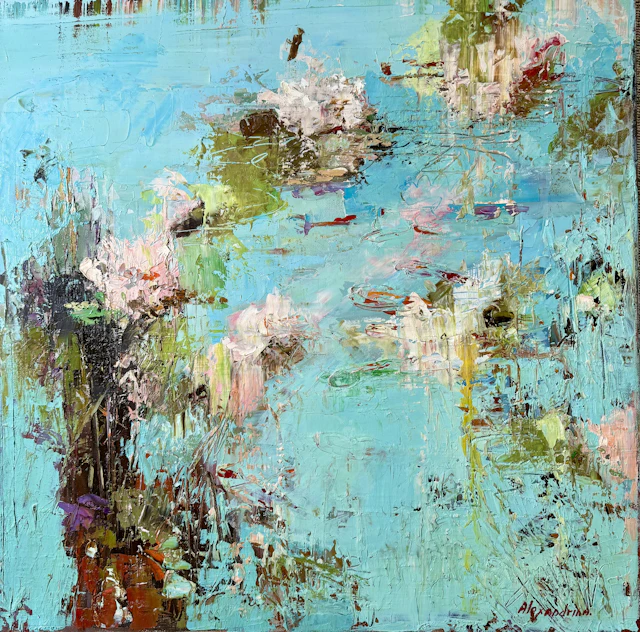 Water Lilies. Blue. - Irina Alexandrina