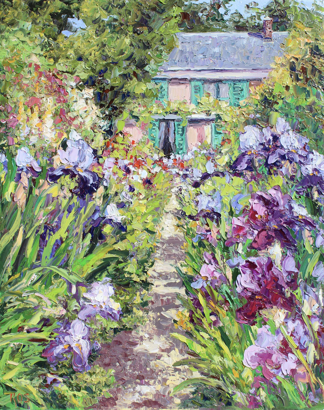 Monet's Home And Iris Garden - Kristen Olson Stone