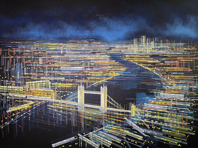 London Skyline At Night - Marc Todd