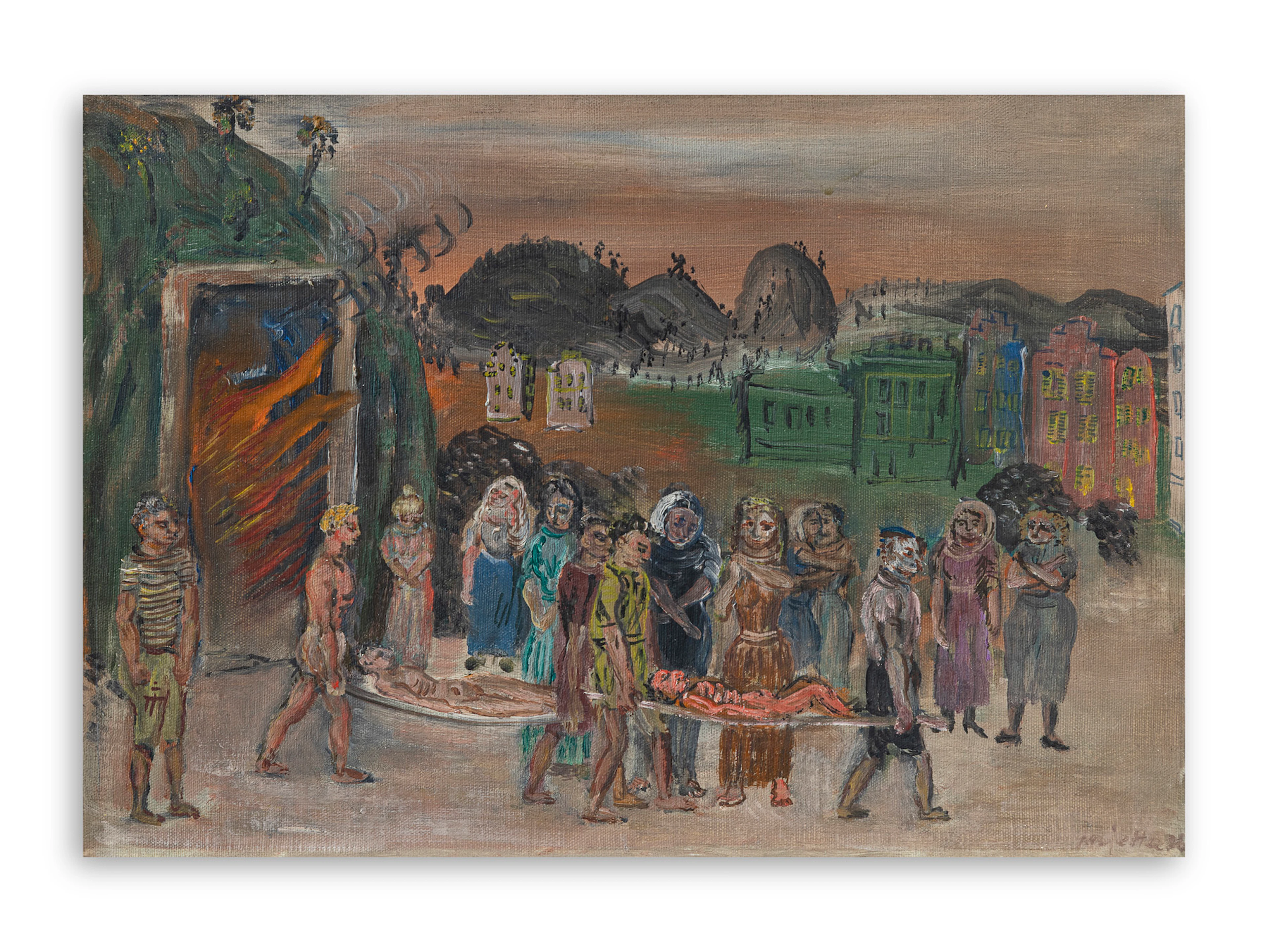 GUIDO PAJETTA (1898-1987) - Trasporto di morti, 1936
