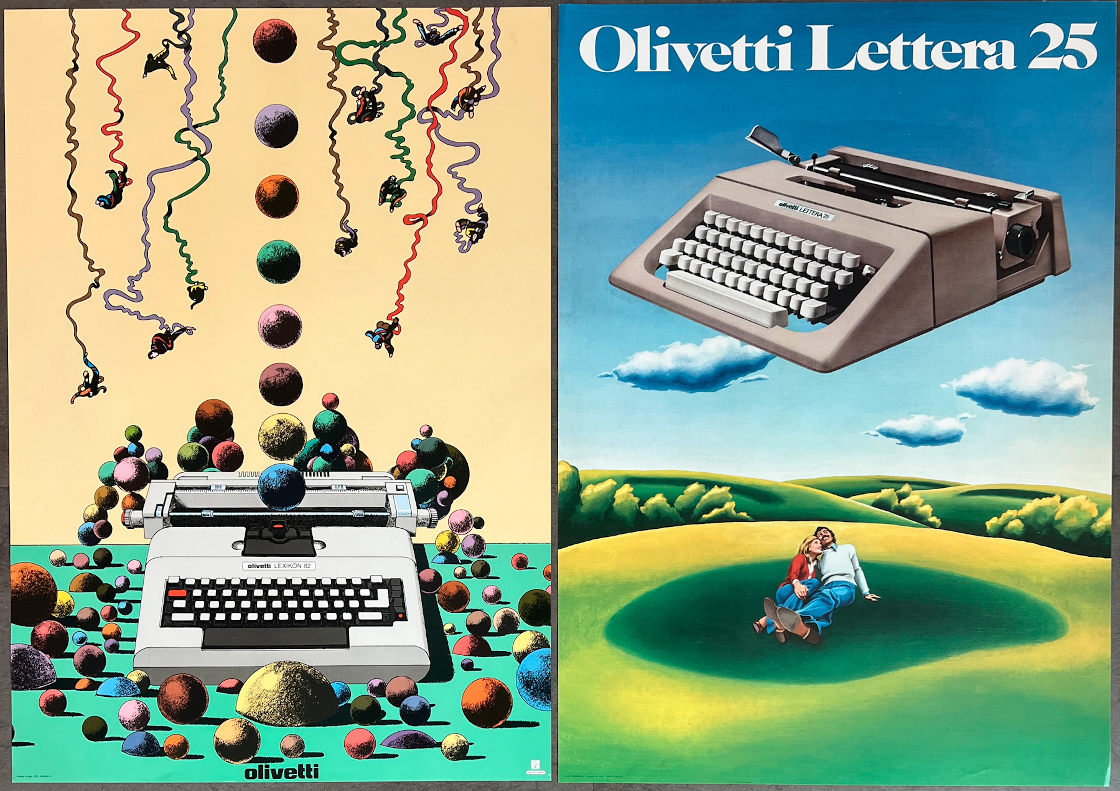 OLIVETTI - Interessante lotto di 20 manifesti pubblicitari: