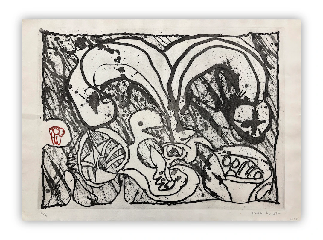 PIERRE ALECHINSKY (1927) - Binche (de dos), 1967