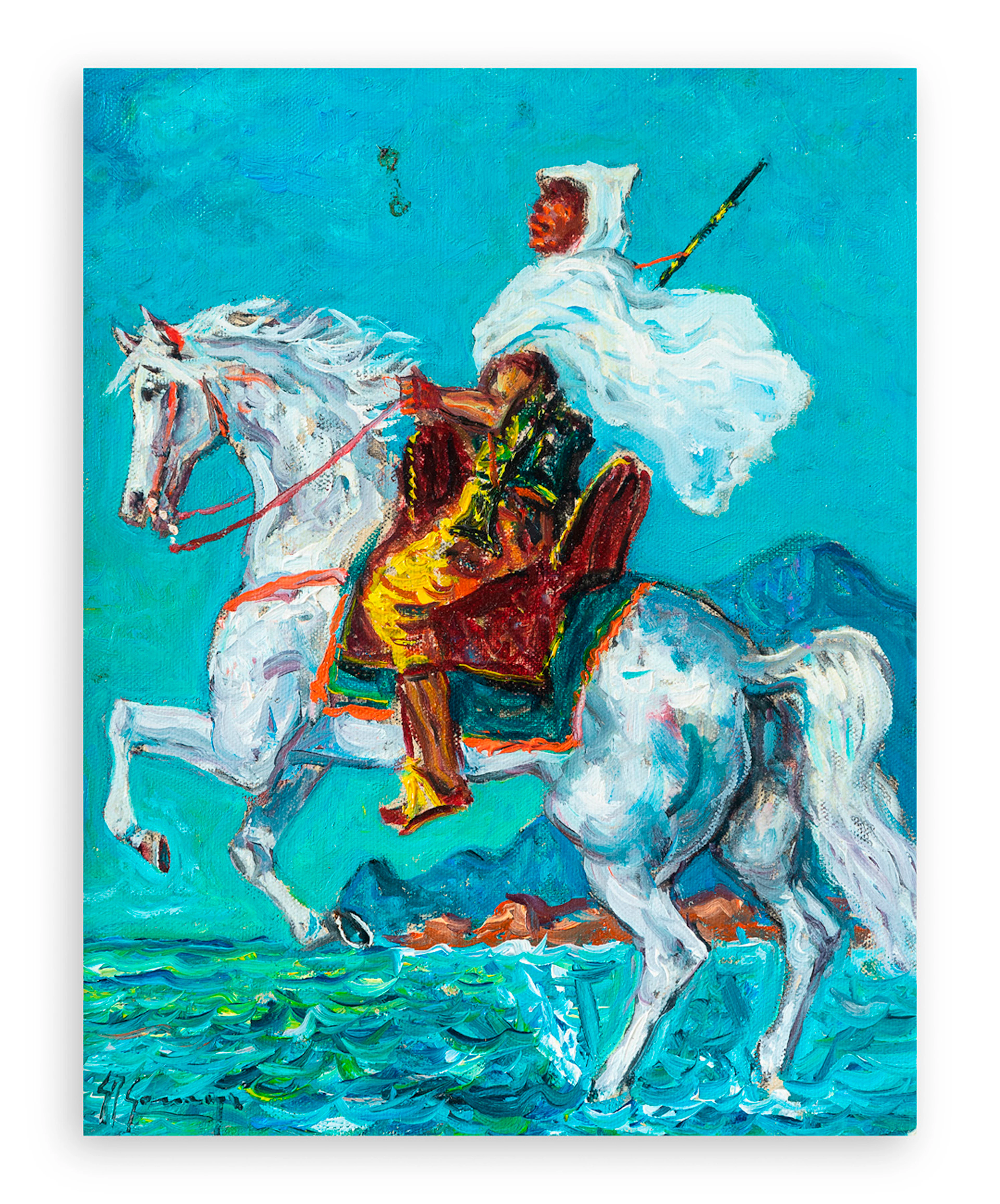 GIOVAN FRANCESCO GONZAGA (1921-2007) - Cavaliere Arabo