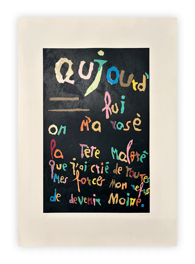 ANDRÉ LANSKOY (1902-1976) - Journal d'un fou