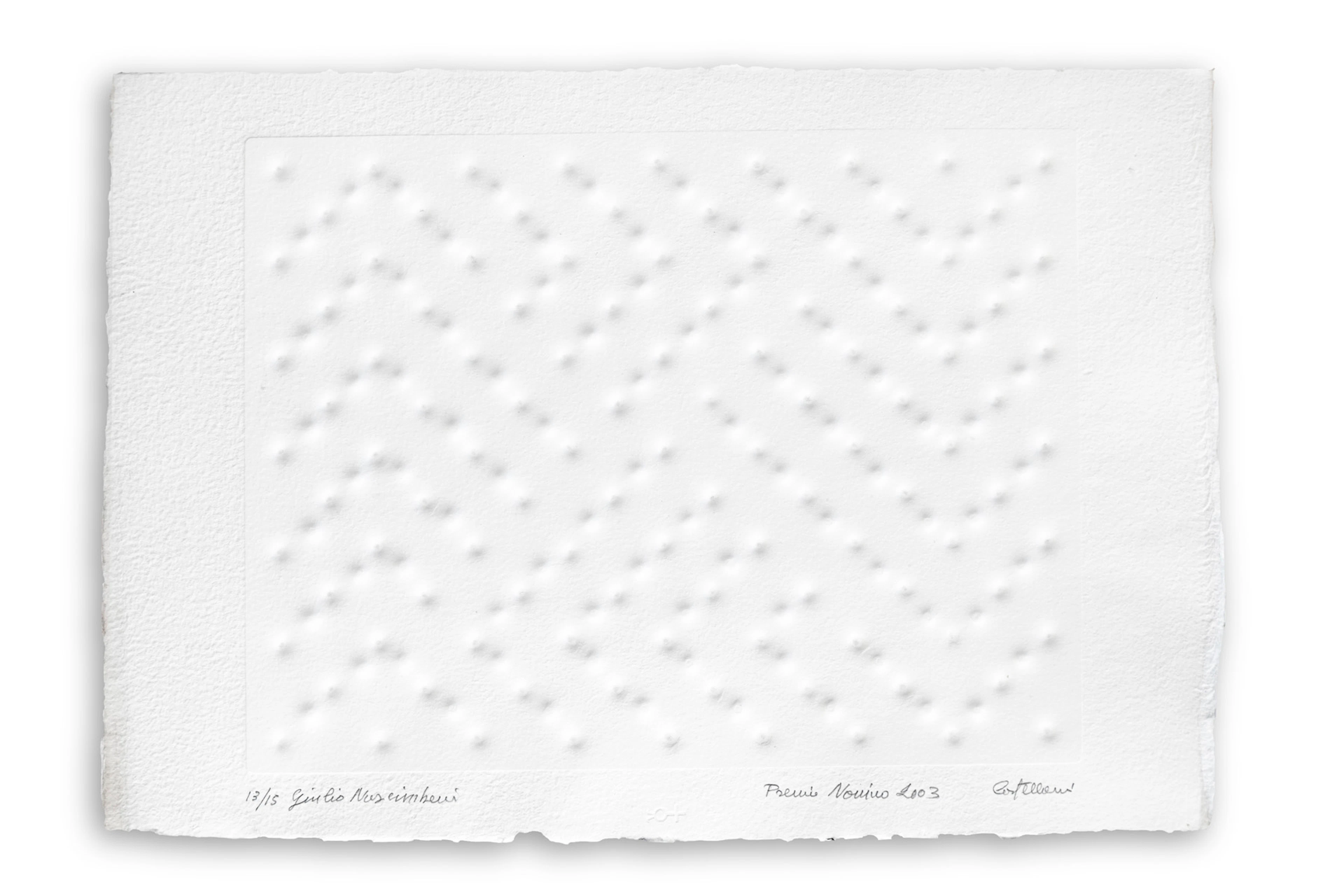 ENRICO CASTELLANI (1930-2017) - Superficie bianca, 2003