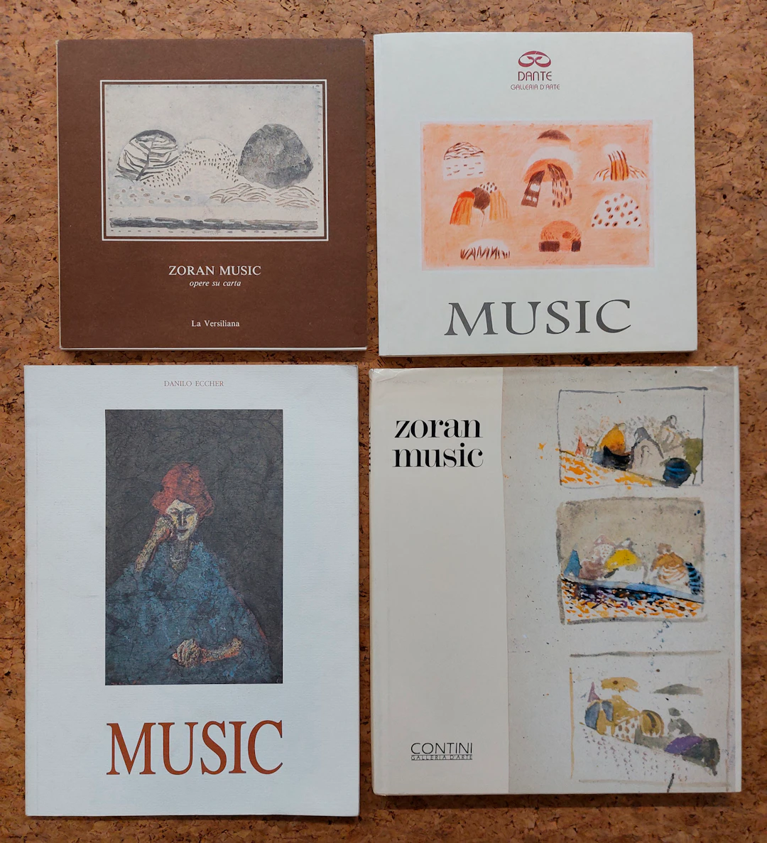 ANTON ZORAN MUSIC (OPERE SU CARTA) - Lotto unico di 4 cataloghi