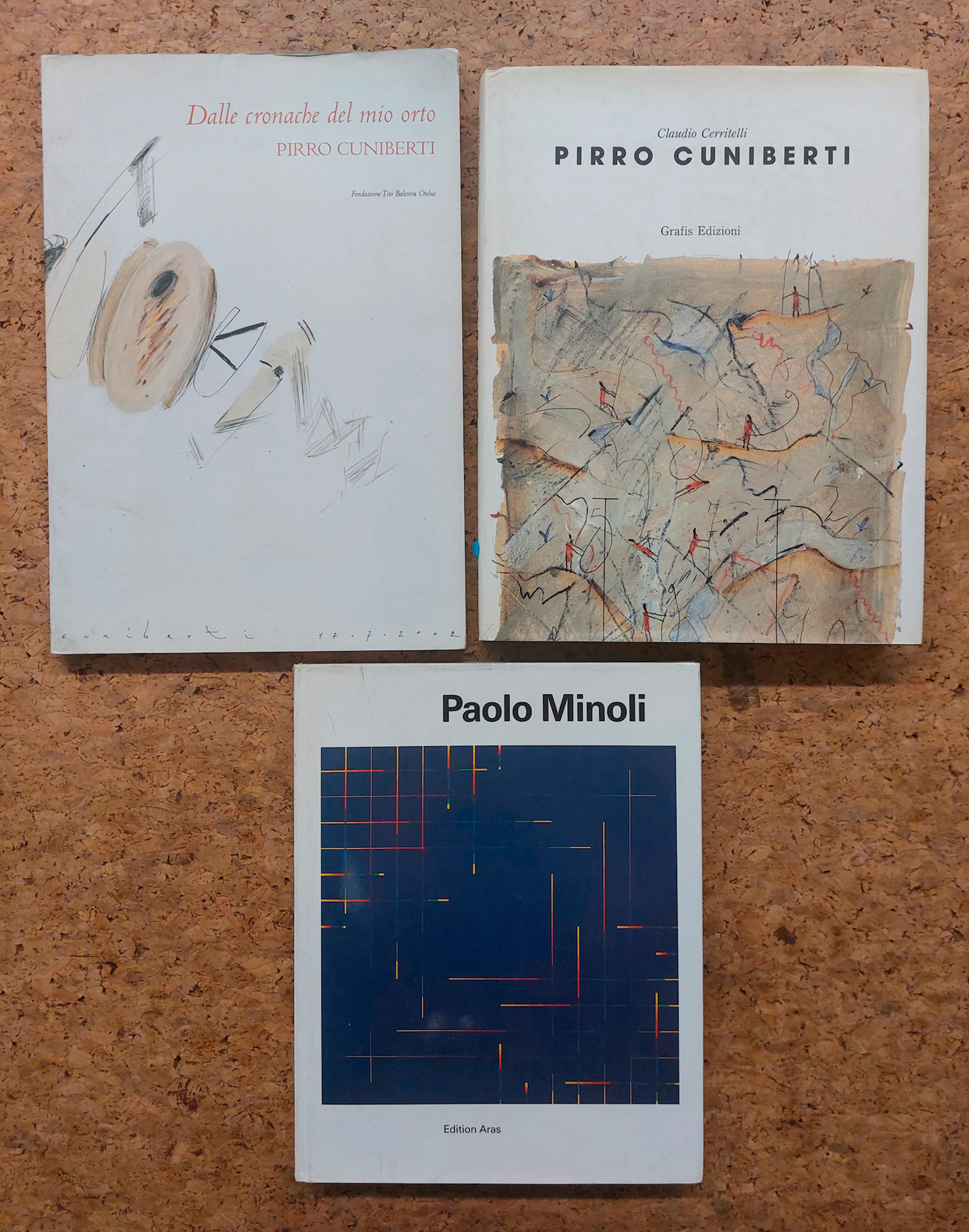 PIRRO CUNIBERTI E PAOLO MINOLI - Lotto unico di 3 cataloghi