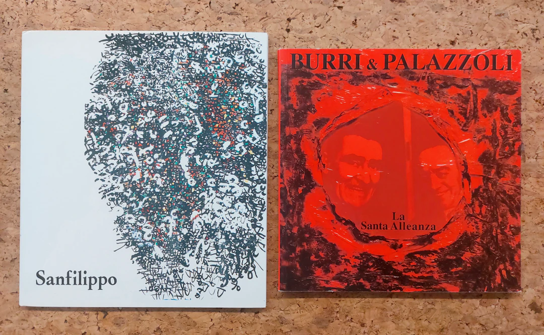 ALBERTO BURRI E ANTONIO SANFILIPPO - Lotto unico di 2 cataloghi