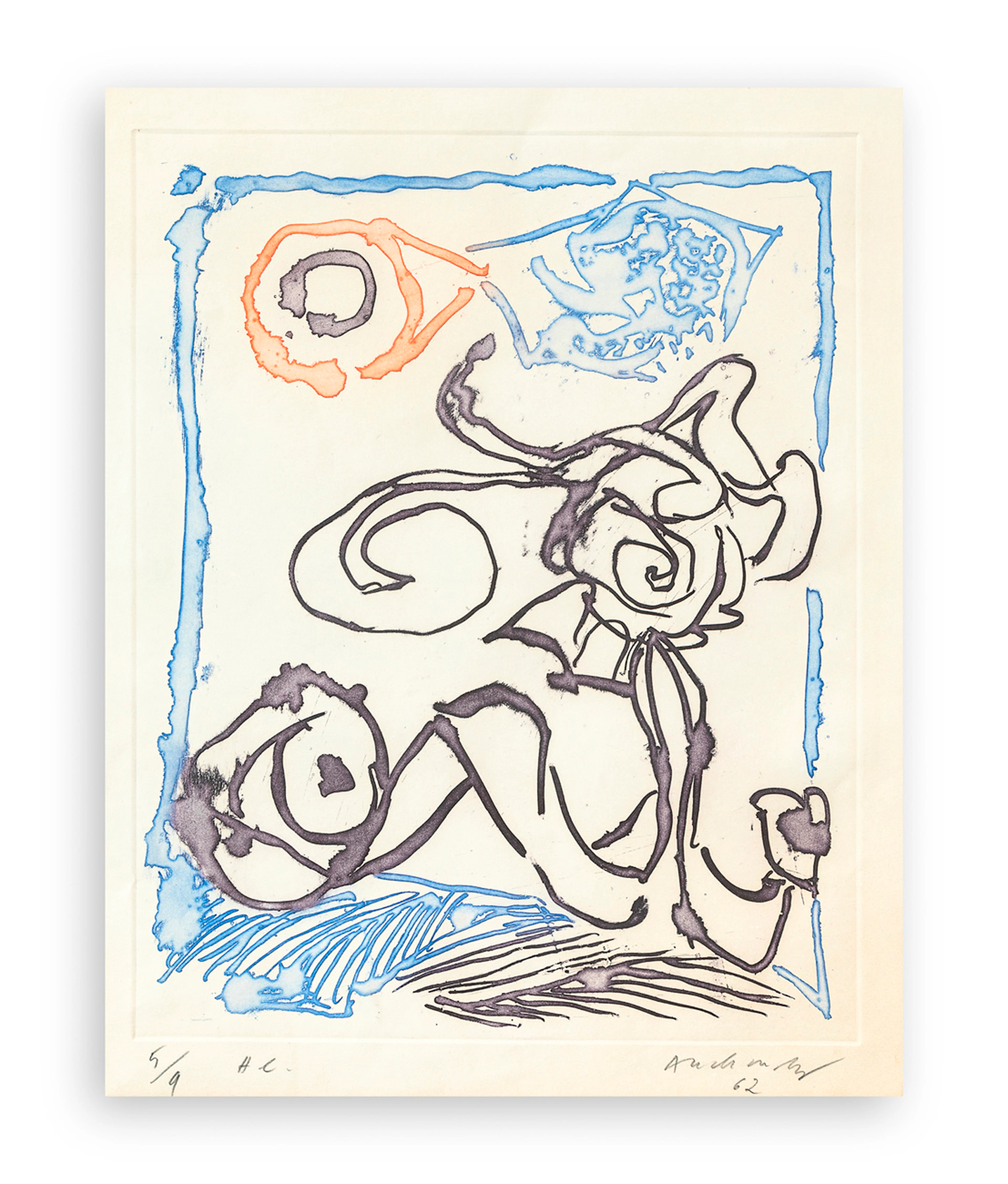 PIERRE ALECHINSKY (1927) - Morsures IX, 1962