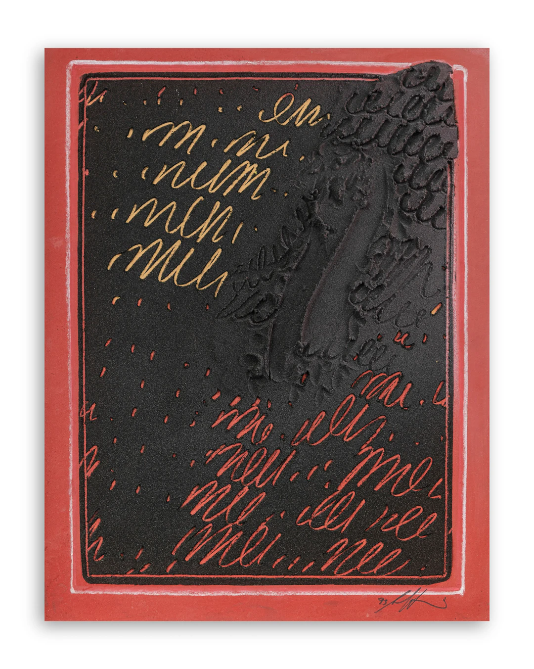 AGOSTINO FERRARI (1938) - Senza Titolo (Segno-impronta), 1993