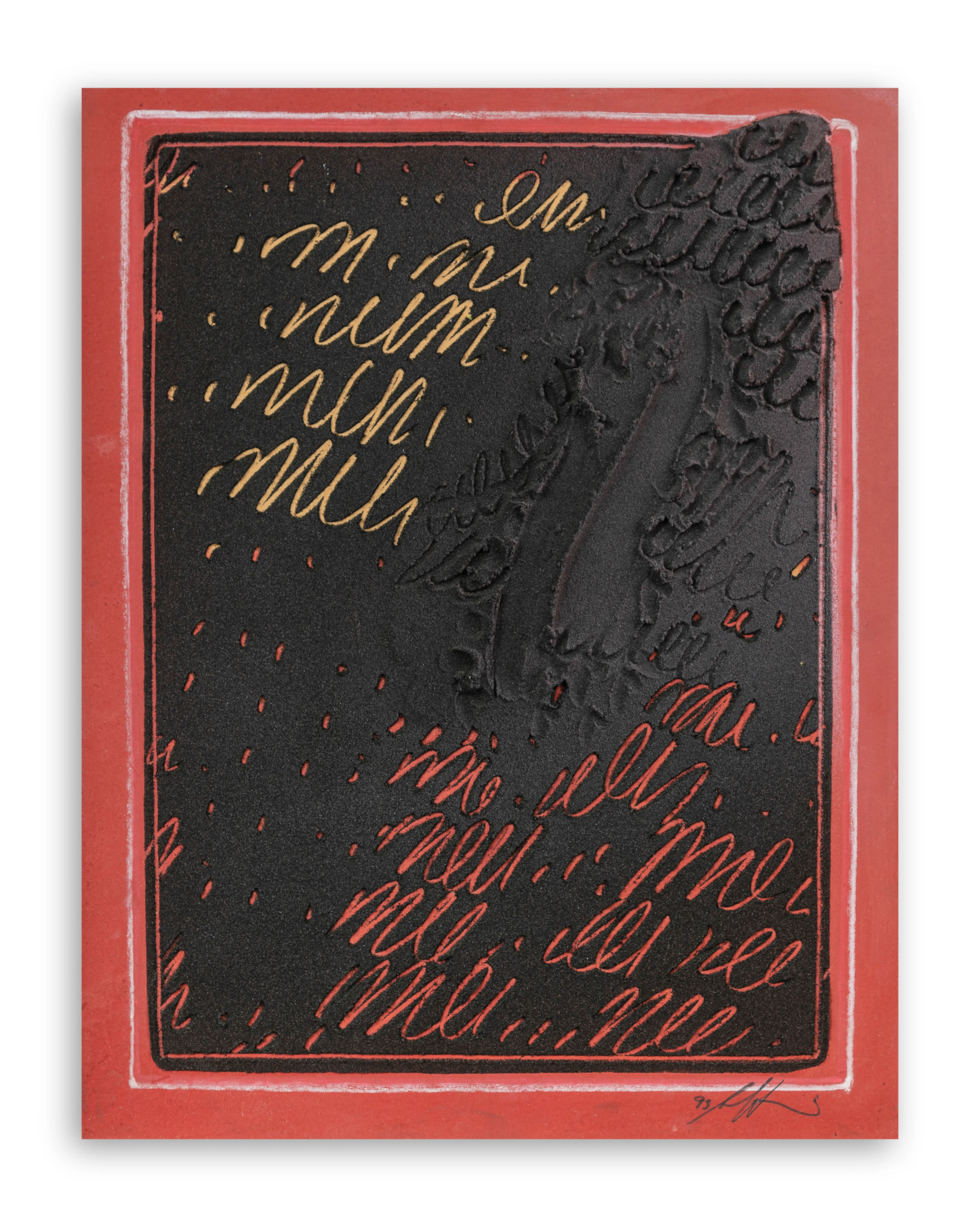 AGOSTINO FERRARI (1938) - Senza Titolo (Segno-impronta), 1993