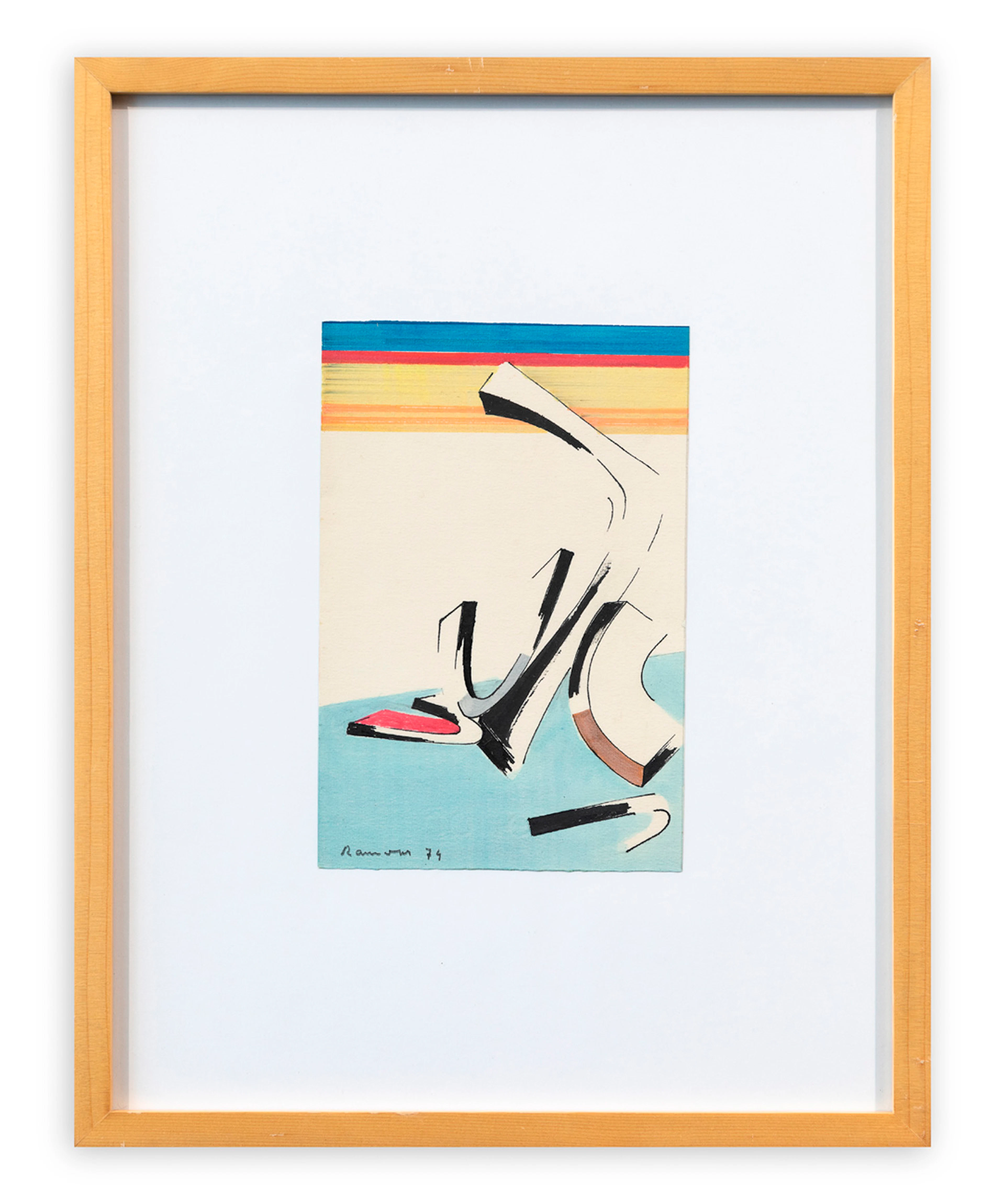 CARLO RAMOUS (1926-2003) - Senza Titolo, 1974