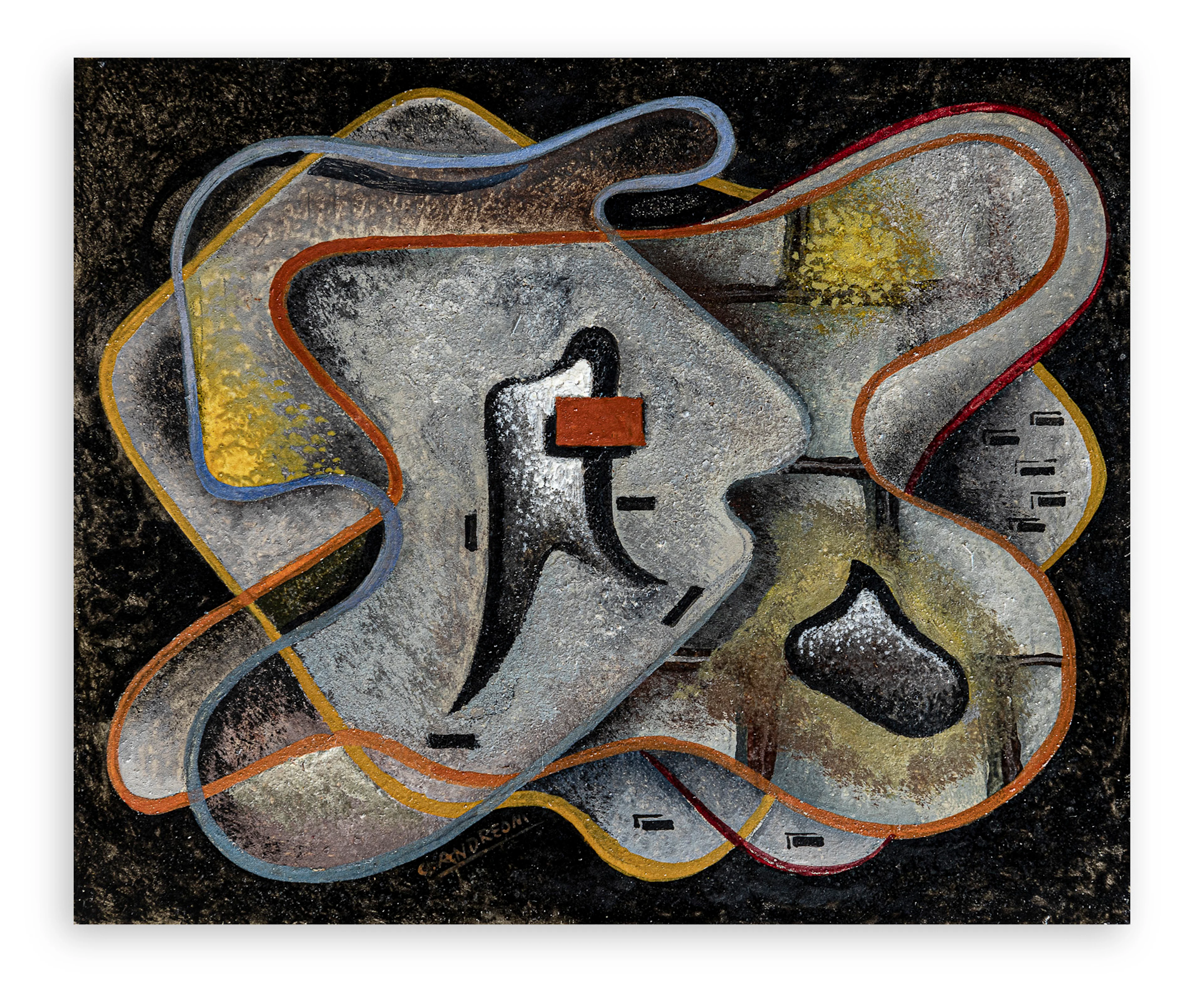 CESARE ANDREONI (1903-1961) - Composizione in grigio, 1939 circa