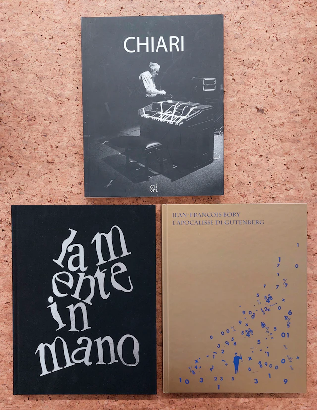 POESIA VISIVA (CARREGA, CHIARI E BORY) - Lotto unico di 3 cataloghi