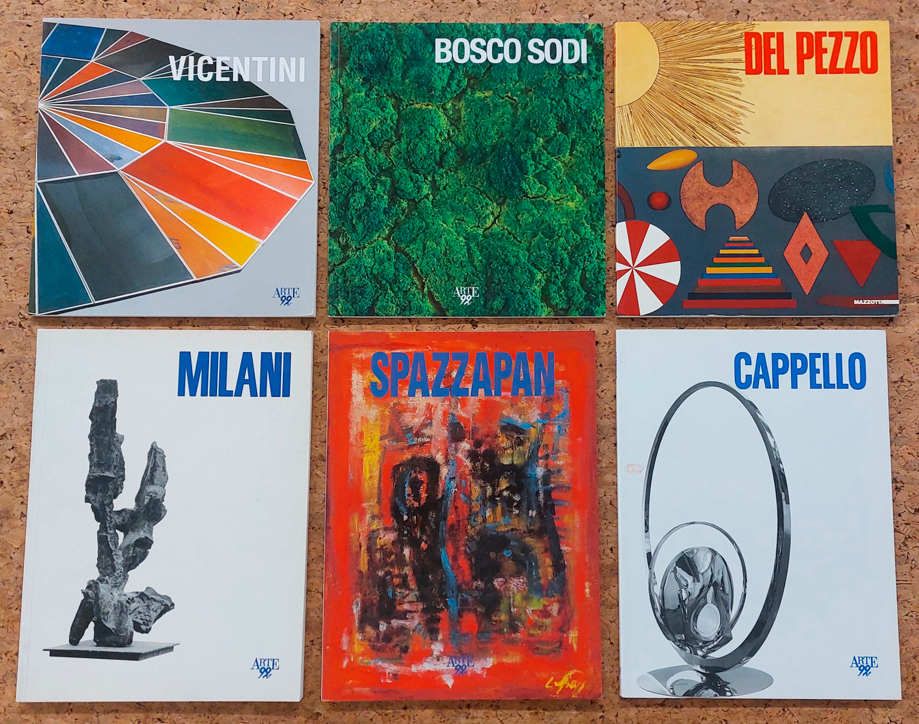GALLERIA ARTE 92, MILANO - Lotto unico di 6 cataloghi editi dalla Galleria