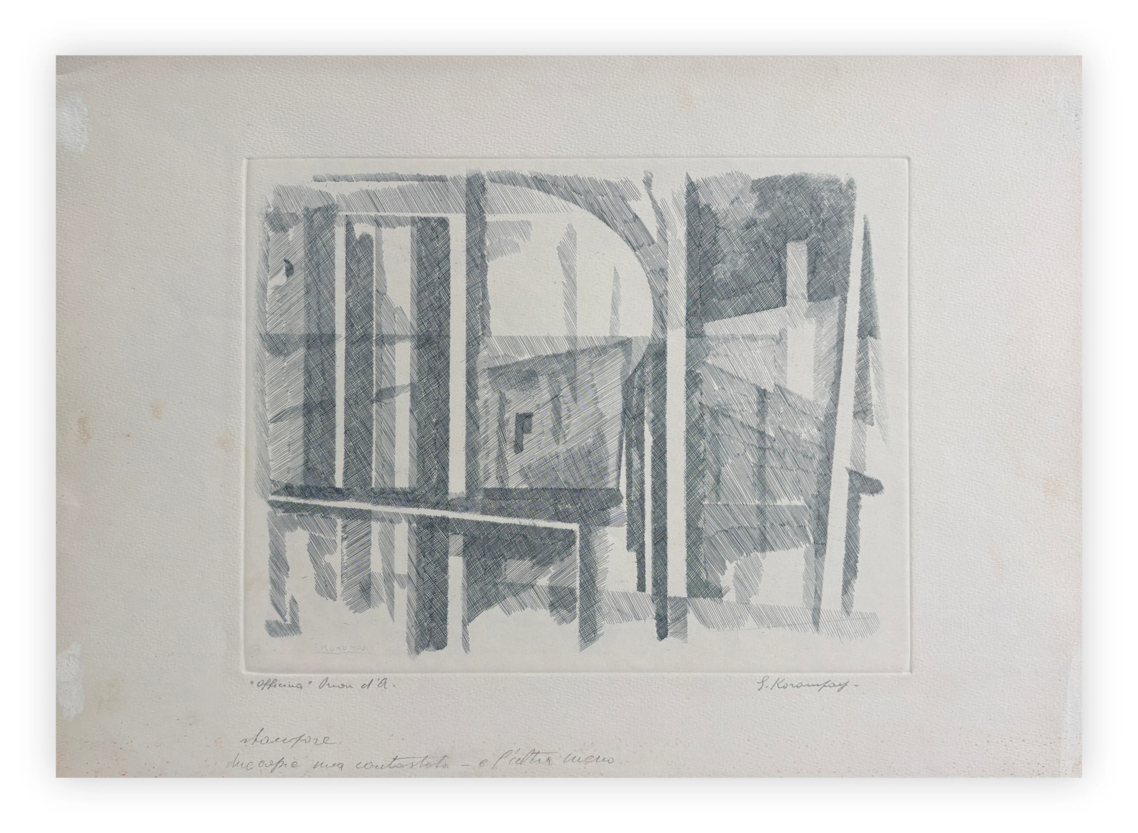 GIOVANNI KOROMPAY (1904-1988) - Officina