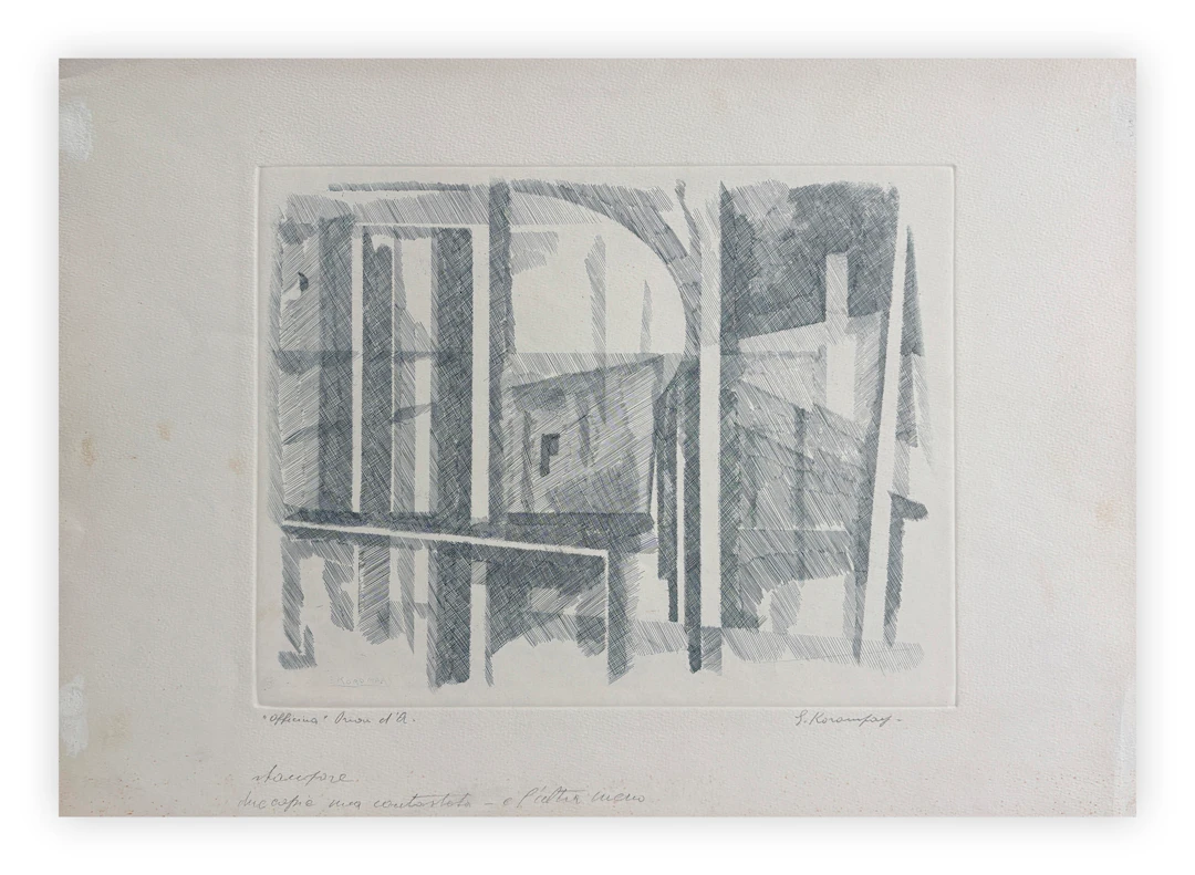 GIOVANNI KOROMPAY (1904-1988) - Officina