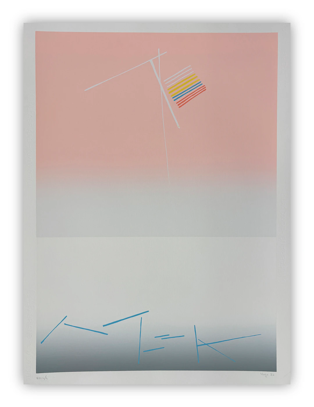 VALENTINO VAGO (1931-2018) - Senza Titolo, 1986