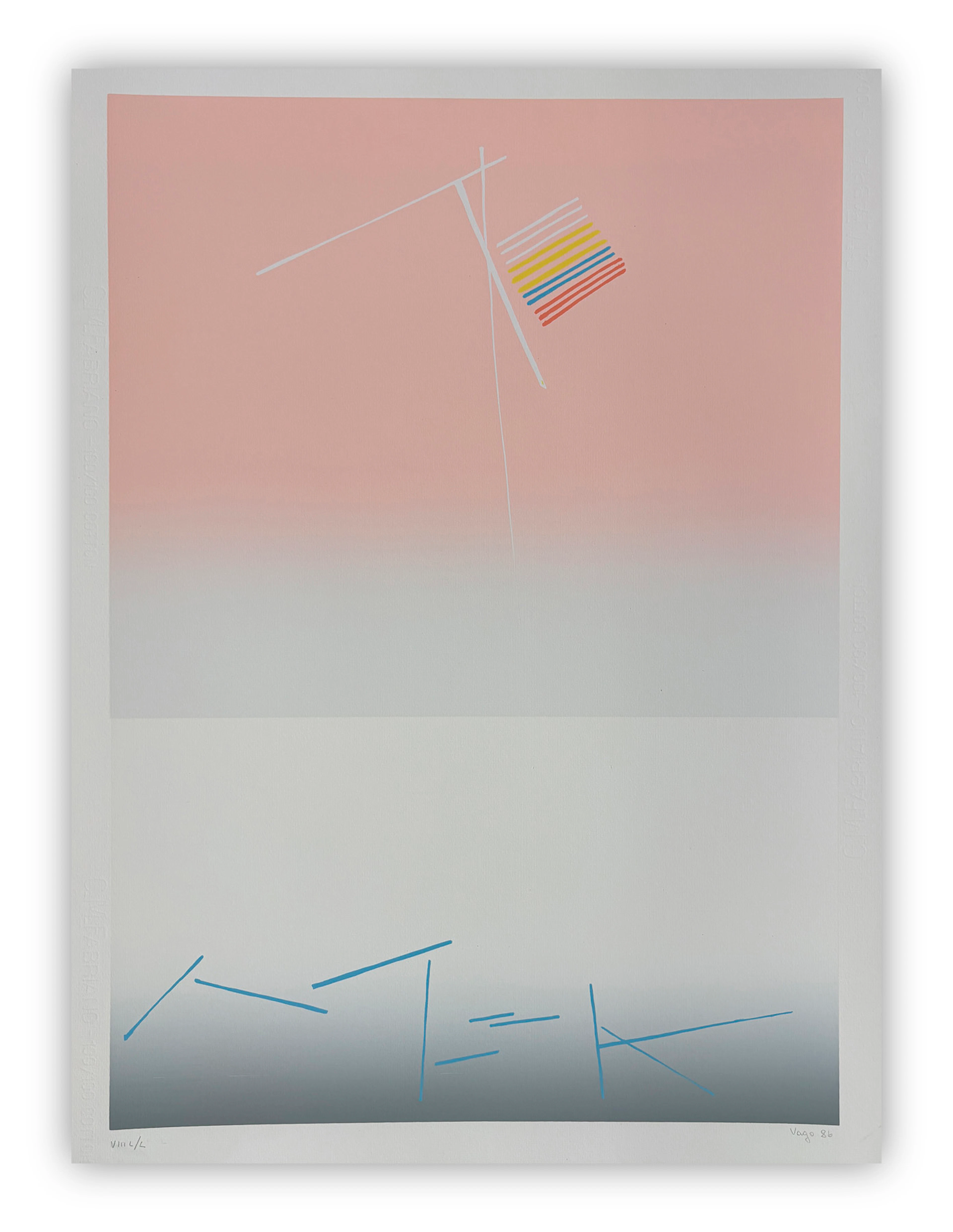 VALENTINO VAGO (1931-2018) - Senza Titolo, 1986