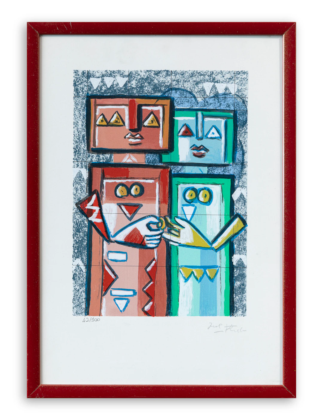 IBRAHIM KODRA (1918-2006) - Senza Titolo